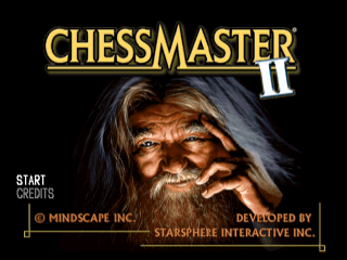 Chessmaster II title screen for Playstation